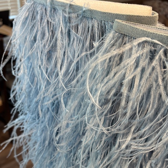 Steve Madden Light Blue Feathered Boots - Picture 6 of 14